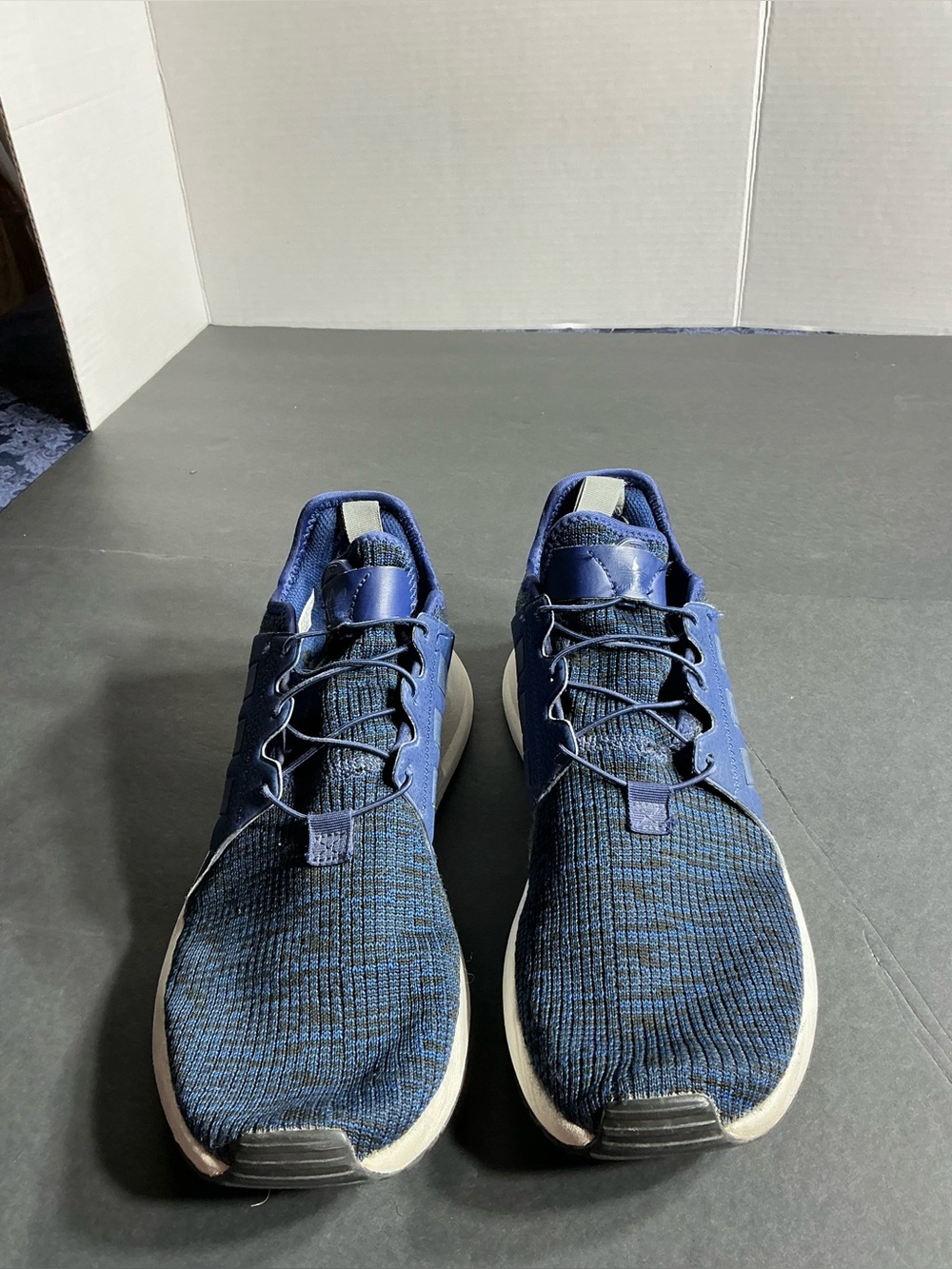 Men's Adidas Navy Knit Lightweight Sneakers